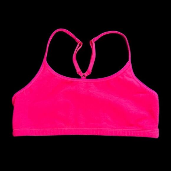 Victoria’s Secret Pink YOGA Unlined Lounge Racerback bralette bra Pink Small - Picture 5 of 7
